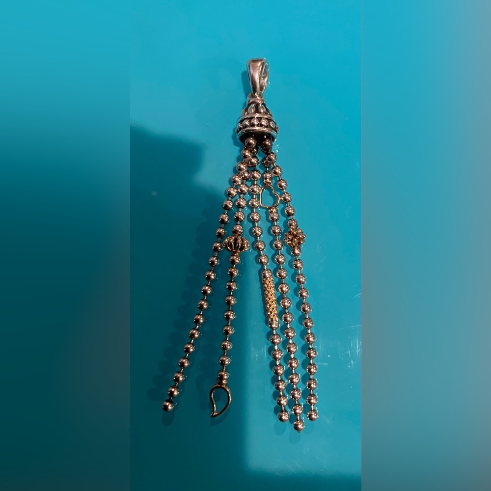 LAGOS Sterling Silver and Gold Tassel Pendant